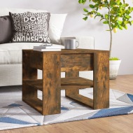 vidaXL Konferenčný stolík dymový dub 55,5x55x45 cm spracované drevo - cena, srovnání