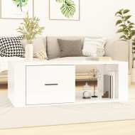 vidaXL Konferenčný stolík lesklý biely 100x50,5x35 cm spracované drevo - cena, srovnání