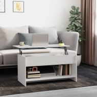 vidaXL Konferenčný stolík lesklý biely 102x50x52,5 cm spracované drevo - cena, srovnání