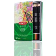 Derwent Academy Colour Pencil Tin v plechovej škatuľke 12 farieb - cena, srovnání