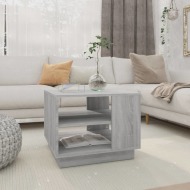 vidaXL Konferenčný stolík sivý dub 55x55x43 cm drevotrieska - cena, srovnání