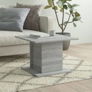 vidaXL Konferenčný stolík sivý dub sonoma 55,5x55,5x40 cm drevotrieska - cena, srovnání