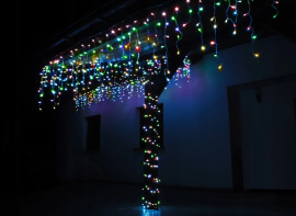 Iso Trade Vianočný svetelný záves vonkajšie / vnútorné 300 LED