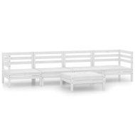 Shumee  5-dielna záhradná sedacia súprava biela masívna borovica, 3082508 - cena, srovnání