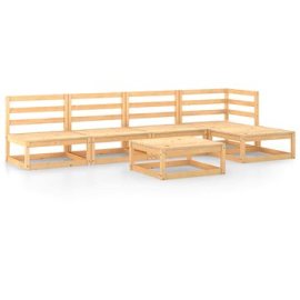 Shumee  6-dielna záhradná sedacia súprava masívne borové drevo 3075519