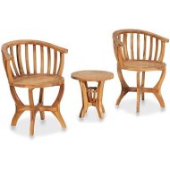 Shumee  Súprava záhradného nábytku BISTRO 1 stôl + 2 stoličky, teak 49383 - cena, srovnání