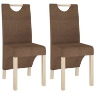 Shumee  Jedálenské stoličky 2 ks hnedé textil, 336962 - cena, srovnání