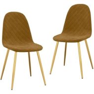 Shumee  Jedálenské stoličky 2 ks hnedé zamat, 325676 - cena, srovnání
