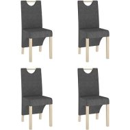 Shumee  Jedálenské stoličky 4 ks tmavosivé textil, 3080203 - cena, srovnání