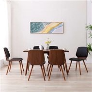 Shumee  Jedálenské stoličky 6 ks čierne umelá koža (3054803) - cena, srovnání