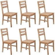 Shumee  Jedálenské stoličky 6 ks masívne akáciové drevo (276256) - cena, srovnání