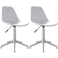 Shumee  Otočné jedálenské stoličky 2 ks biele PP, 338292 - cena, srovnání