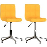 Shumee  Otočné jedálenské stoličky 2 ks horčicovožlté textil, 334392 - cena, srovnání