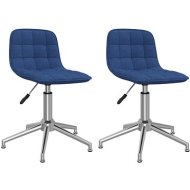 Shumee  Otočné jedálenské stoličky 2 ks modré textil, 334055 - cena, srovnání