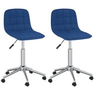 Shumee  Otočné jedálenské stoličky 2 ks modré textil, 334097 - cena, srovnání