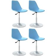 Shumee  Otočné jedálenské stoličky 4 ks modré PP, 338278 - cena, srovnání