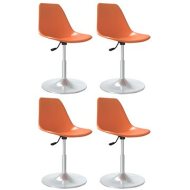 Shumee  Otočné jedálenské stoličky 4 ks oranžové PP, 338282 - cena, srovnání
