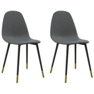 Shumee  Jedálenská stolička, 2 ks svetlosivá textil, 325615 - cena, srovnání