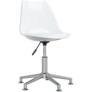 Shumee  Otočná jedálenská stolička biela umelá koža, 3085344 - cena, srovnání