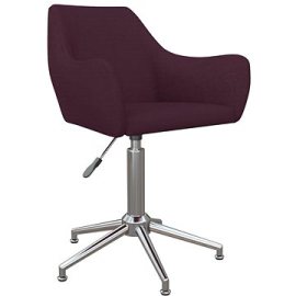 Shumee  Otočná jedálenská stolička fialová textil, 330960