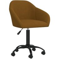 Shumee  Otočná jedálenská stolička hnedá zamat, 330553 - cena, srovnání