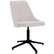 Shumee  Otočná jedálenská stolička krémová textil, 330893 - cena, srovnání