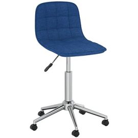 Shumee  Otočná jedálenská stolička modrá textil, 334087