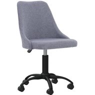Shumee  Otočná jedálenská stolička svetlosivá textil, 330866 - cena, srovnání