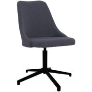 Shumee  Otočná jedálenská stolička tmavosivá textil, 330891 - cena, srovnání