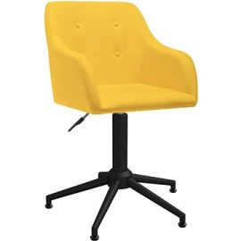 Shumee  Otočná jedálenská stolička žltá textil, 3089469