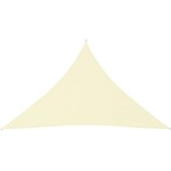 Shumee  Stínící plachta oxfordská látka trojúhelník 4x4x5,8 m krémová (135232)