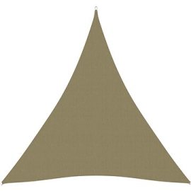Shumee  Stínící plachta oxfordská látka trojúhelníková 5x7x7 m béžová (135182)