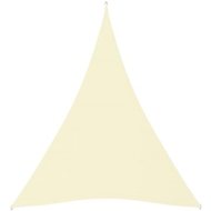 Shumee  Stínící plachta oxfordská látka trojúhelníková 5x7x7 m krémová (135237) - cena, srovnání