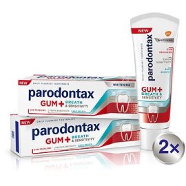 Glaxosmithkline Parodontax Ďasná + Dych & Citlivé zuby Whitening 2x75ml