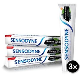 Glaxosmithkline Sensodyne Natural White s aktívnym uhlím 3x75ml