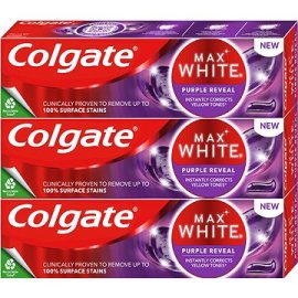 Colgate Max White Purple Reveal 3x75ml