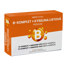 Movit B-Komplet + Kyselina listová PREMIUM 30tbl