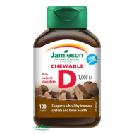 Jamieson Vitamín D3 1000 IU čokoláda 100tbl - cena, srovnání