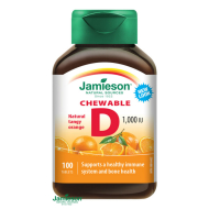Jamieson Vitamín D3 1000 IU pomaranč 100tbl - cena, srovnání