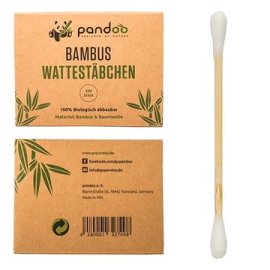 Pandoo Bambusové vatové tyčinky do uší 200ks