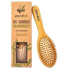 Pandoo Bambusová kefa na vlasy s prírodnými štetinami