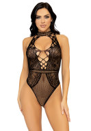 Leg Avenue Net and Lace Keyhole Bodysuit - cena, srovnání