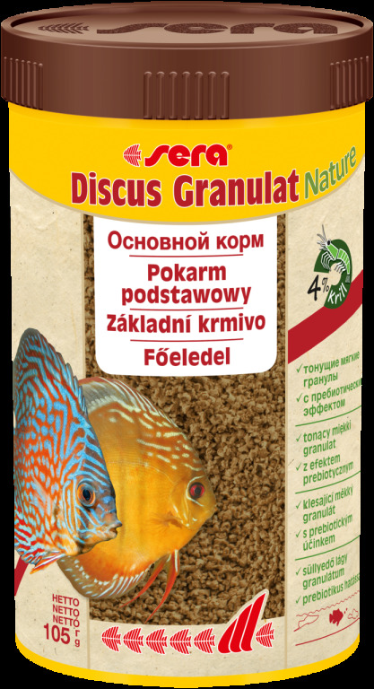 Sera Discus Granulat Nature 250ml cena od 240 Kč