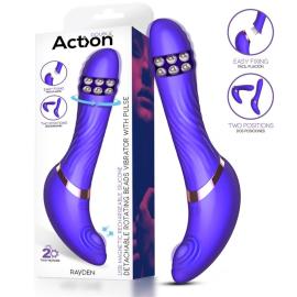 Action Rayden Detachable Rotating Beads Vibrator