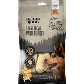 PrimaDog Plnené žuvacie kosti Morka-Rakytník L 140g