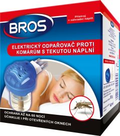 Bros Elektrický odparovač + tekutá náplň proti komárom 40ml