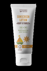 Woodenspoon Opaľovacie telové mlieko Baby & Family SPF 30 100ml