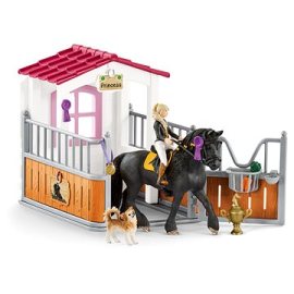 Schleich Stajňa s koňom klubová, Tori + Princess