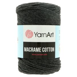 YarnArt Macrame Cotton, tmavá sivá 250 g, 225 m