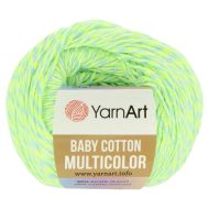 YarnArt Baby Cotton Multicolor 5206 neónová zelená 50g 165m - cena, srovnání